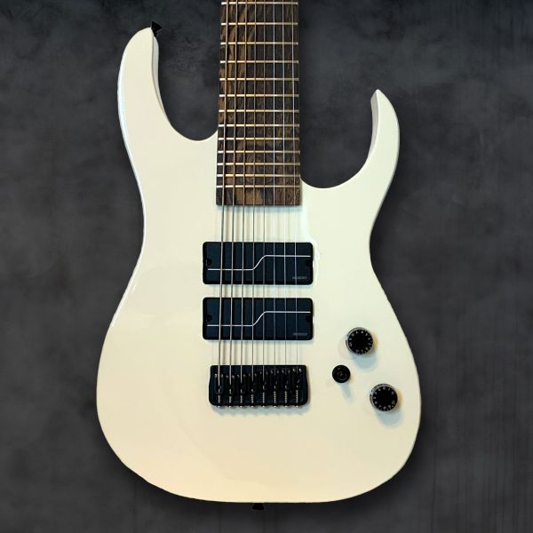 Atlantean White Custom 8 String Electric Guitar by Jon Wade Guitars